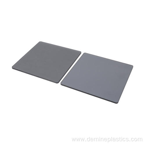 Glossy black solid sheet polycarbonate panel